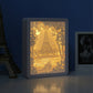 Eiffel Tower Paper Cut Carved Light Box with Led Light