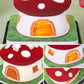 Mushroom Model Hand Tear off 3D Calendar Memo Pad With Light