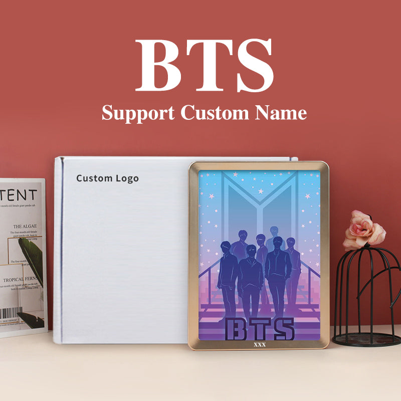 Korean Boys' Team BTS Paper Cut Light Box with Led Light