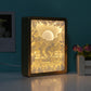 Father's Day Gift Paper Cut Carved Light Box with Led Light