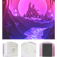 Love or Tanabata Paper Carved Light Box with Led Light
