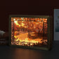 Customized landscape paper carving lamp