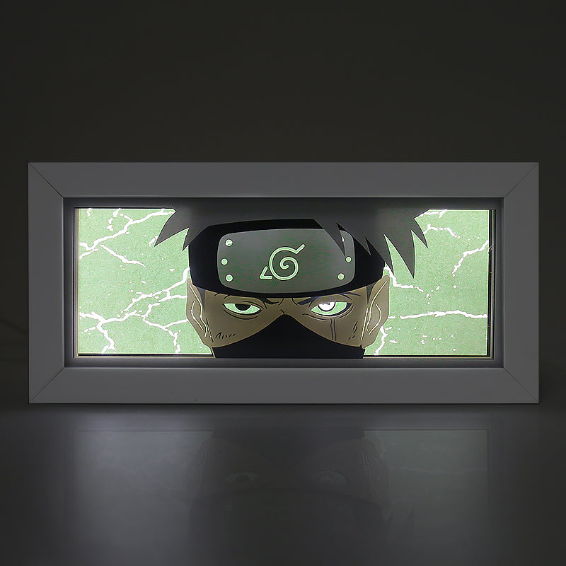 Saiyan Goku Anime Paper Carved Light Box with Led Light