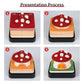Mushroom Model Hand Tear off 3D Calendar Memo Pad With Light