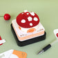 Mushroom Model Hand Tear off 3D Calendar Memo Pad With Light