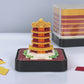 Yellow Crane Tower Miniature Model 3D Calendar Memo Pad With Acrylic Case