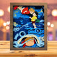 Miyazaki Hayao Movie Character Anime Paper Cut Carved Light Box with Led Light