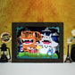 Japanese Cartoon Totoro Anime Paper Cut Carved Light Box with Led Light